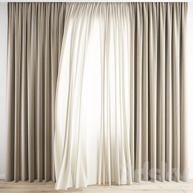 Curtain 287 3DSMax File - thumbnail 1