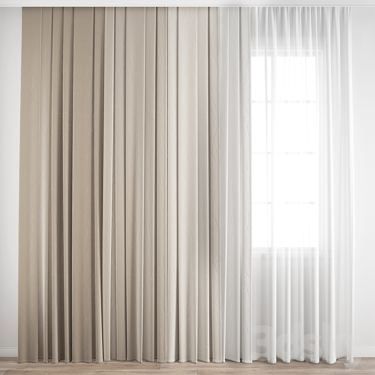 Curtain 288 3DS Max - thumbnail 1