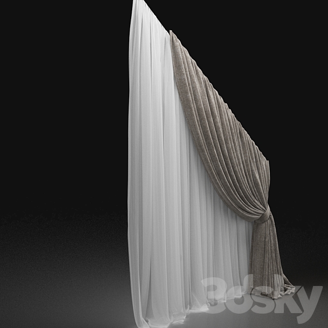 Curtain 29 3DS Max Model - thumbnail 2