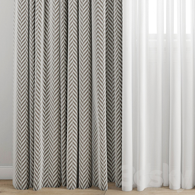 Curtain 292 3DS Max Model - thumbnail 2