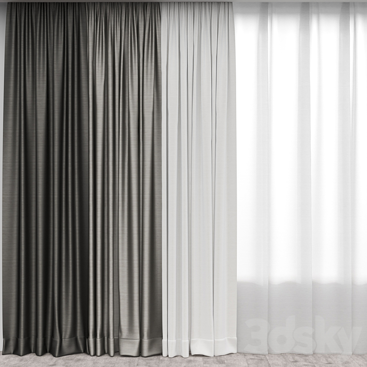 Curtain 3 3DS Max - thumbnail 1