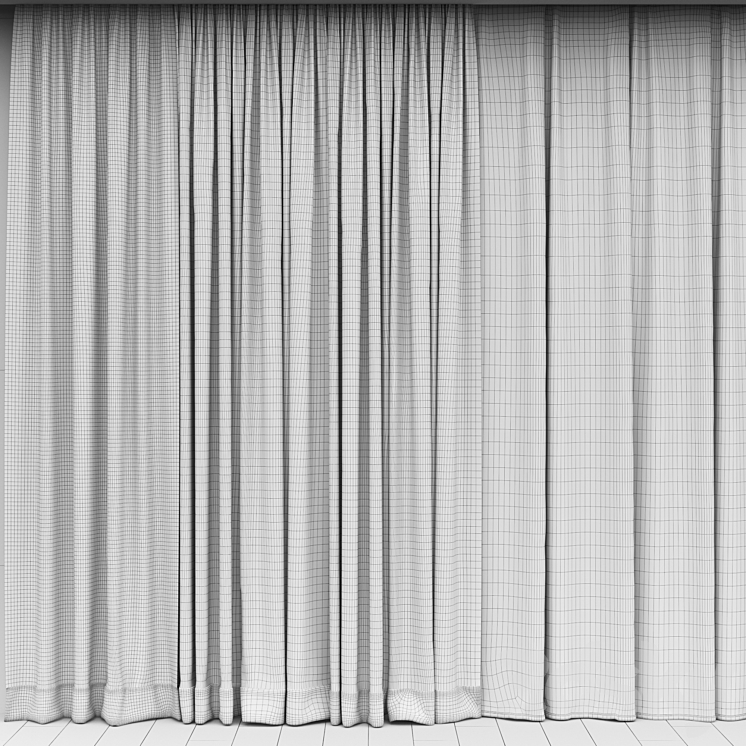 Curtain 3 3DS Max - thumbnail 2