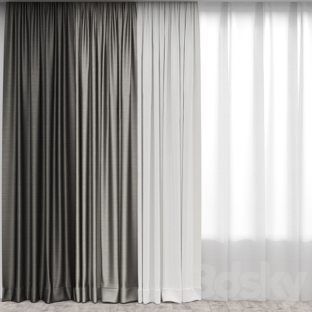 Curtain 3 3DSMax File - thumbnail 1