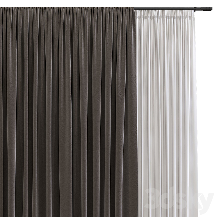 Curtain #30 3DS Max Model - thumbnail 2