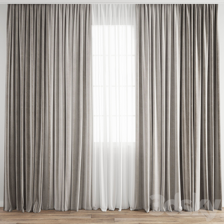 Curtain 303 3DS Max - thumbnail 1