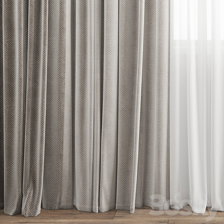 Curtain 303 3DS Max - thumbnail 2