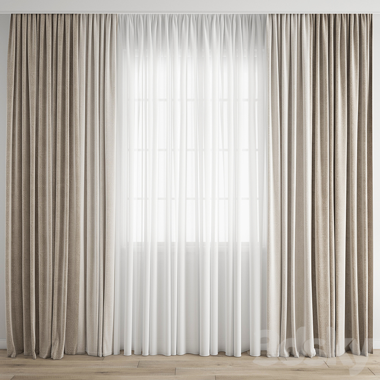 Curtain 304 3DS Max - thumbnail 1