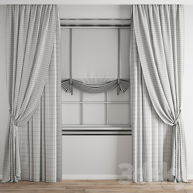 Curtain 306 3DS Max Model - thumbnail 3