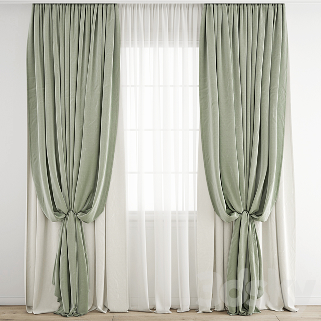 Curtain 310 3ds Max - thumbnail 1