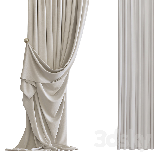 Curtain #314 3DS Max Model - thumbnail 2