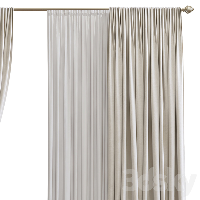 Curtain #314 3DS Max Model - thumbnail 3