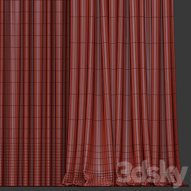 Curtain #314 3DS Max Model - thumbnail 5