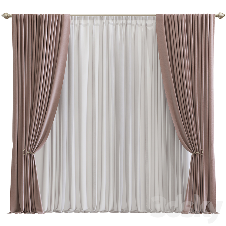 Curtain #324 3DS Max Model - thumbnail 1