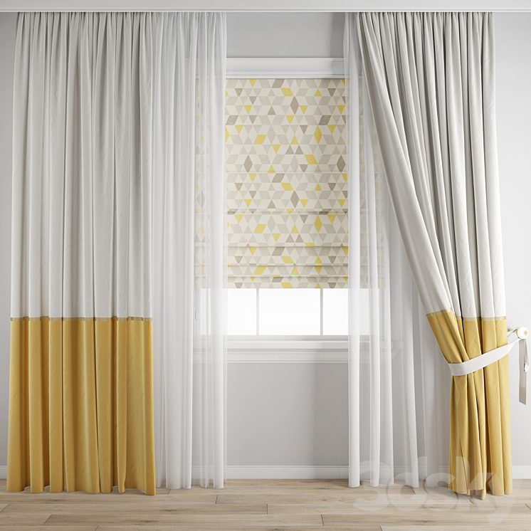 Curtain 338 3DS Max Model - thumbnail 1