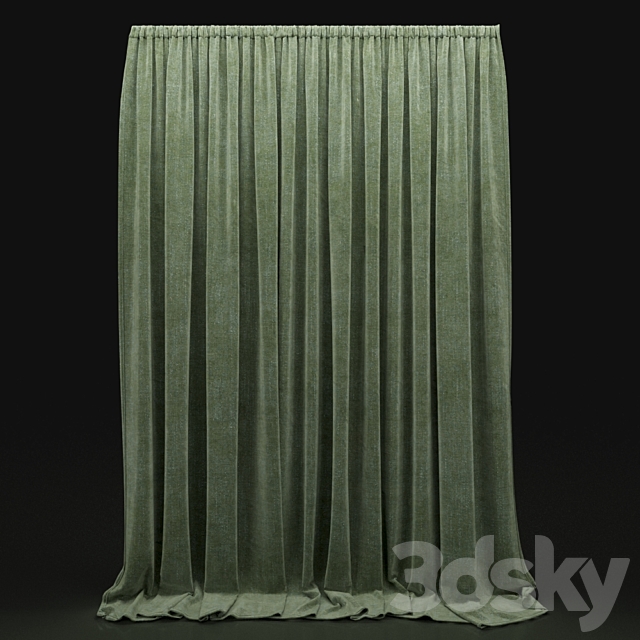 Curtain 343 3DSMax File - thumbnail 1