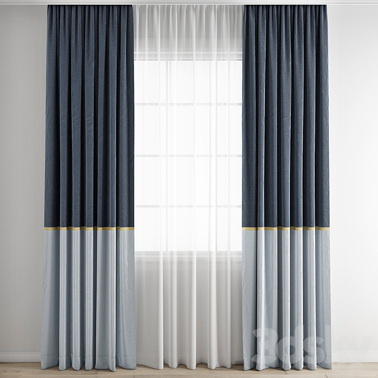 Curtain 357 3DS Max - thumbnail 1