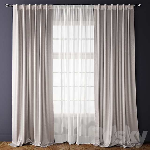 Curtain 36 3DSMax File - thumbnail 1