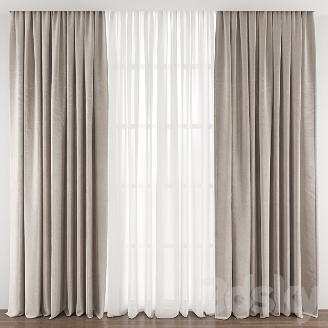 Curtain 369 3DSMax File - thumbnail 1