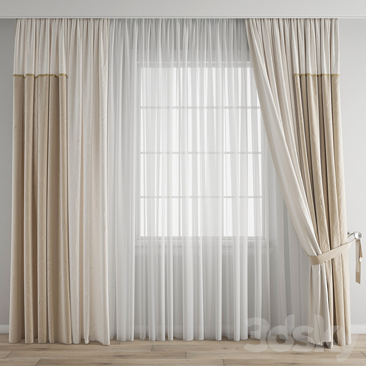 Curtain 371 3DS Max - thumbnail 1