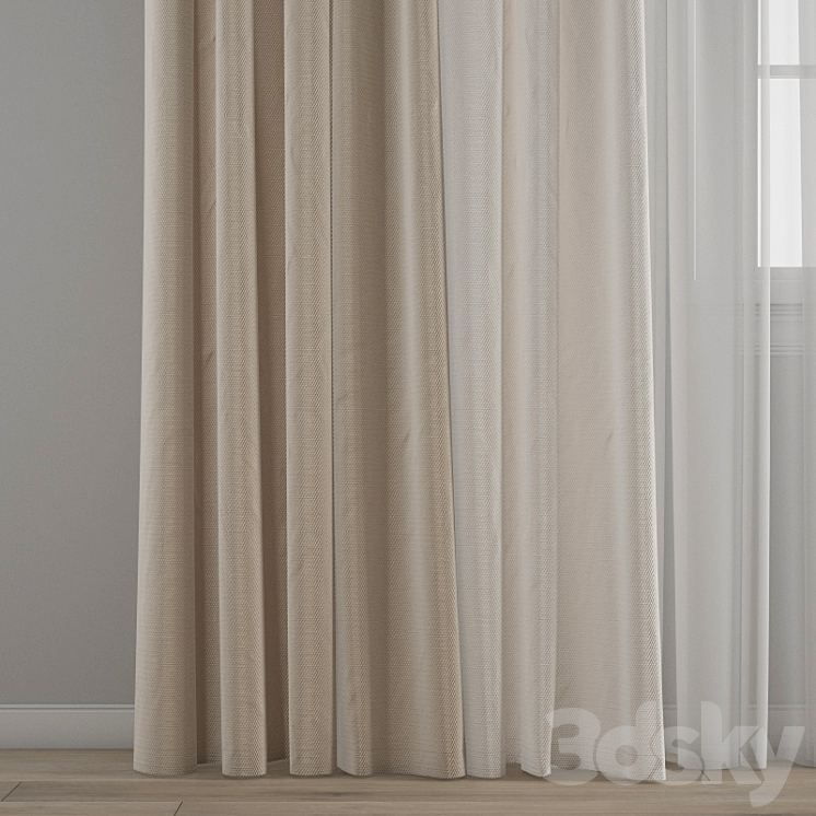 Curtain 371 3DS Max - thumbnail 2