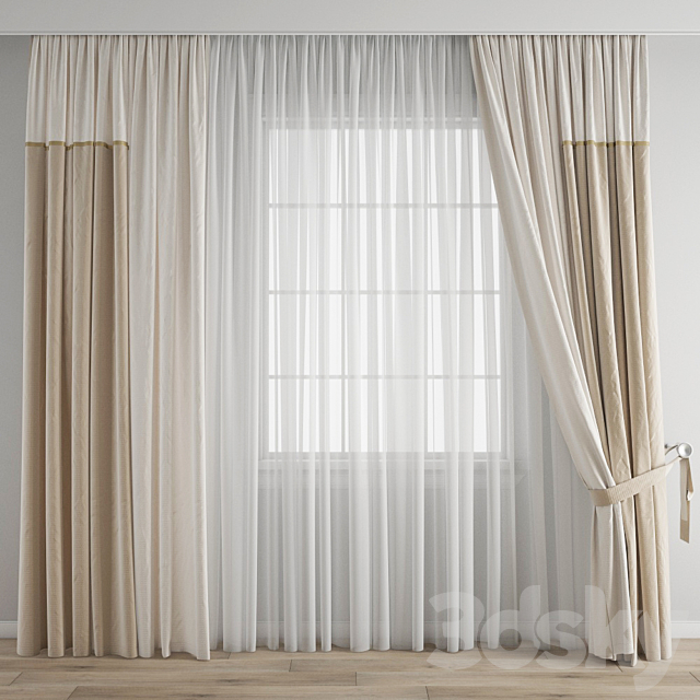 Curtain 371 3DSMax File - thumbnail 1