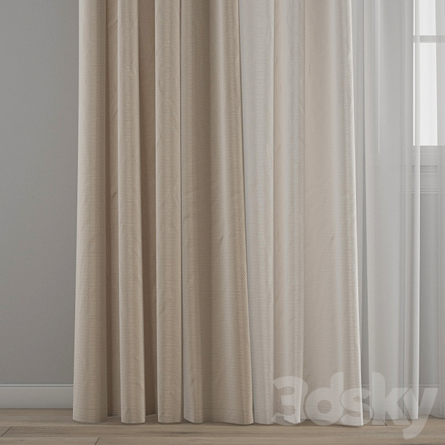 Curtain 371 3DSMax File - thumbnail 2