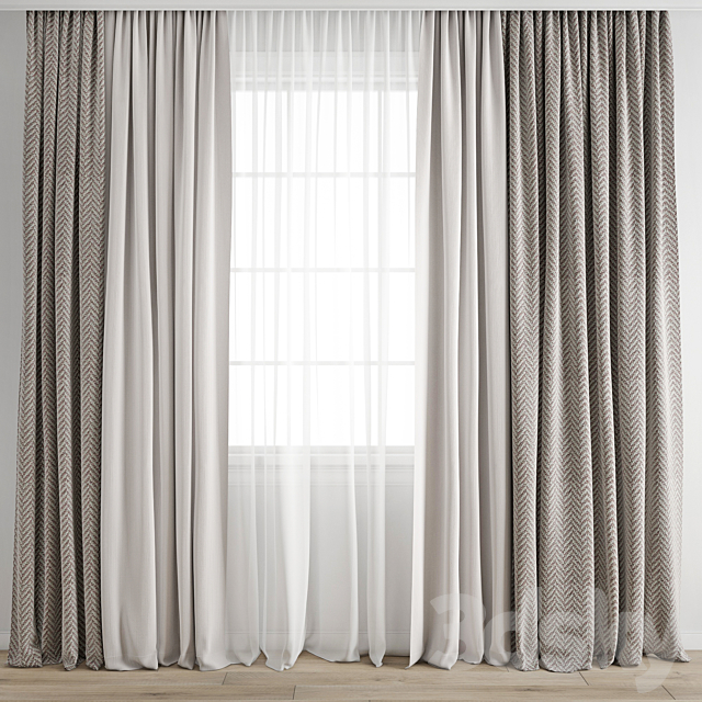 Curtain 372 3DSMax File - thumbnail 1