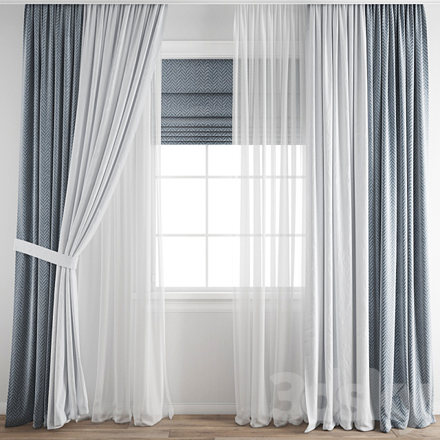 Curtain 373 3DSMax File - thumbnail 1