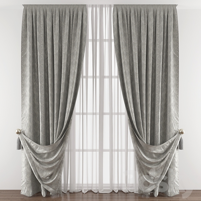 Curtain 374 3DSMax File - thumbnail 1