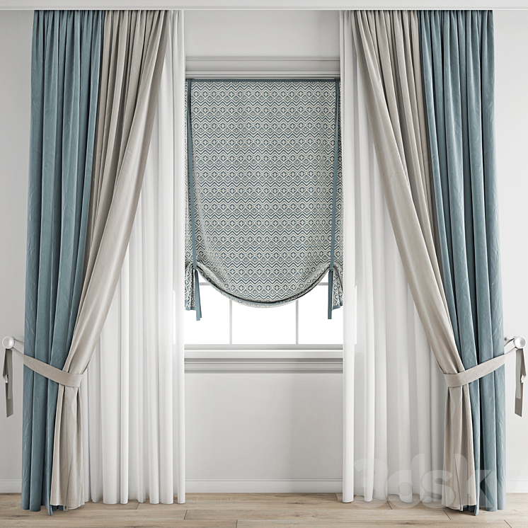 Curtain 385 3DS Max - thumbnail 1