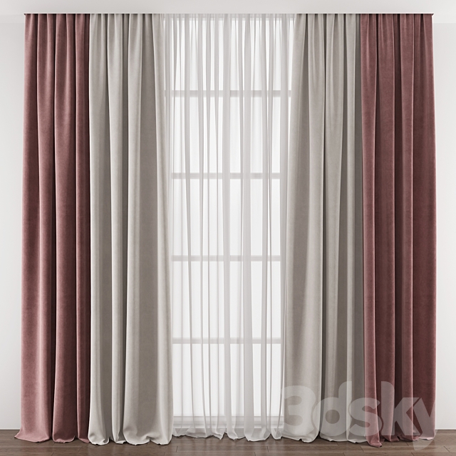 Curtain 386 3DSMax File - thumbnail 1