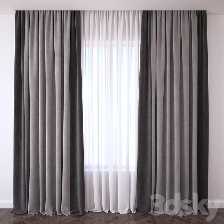 Curtain 3DS Max - thumbnail 1