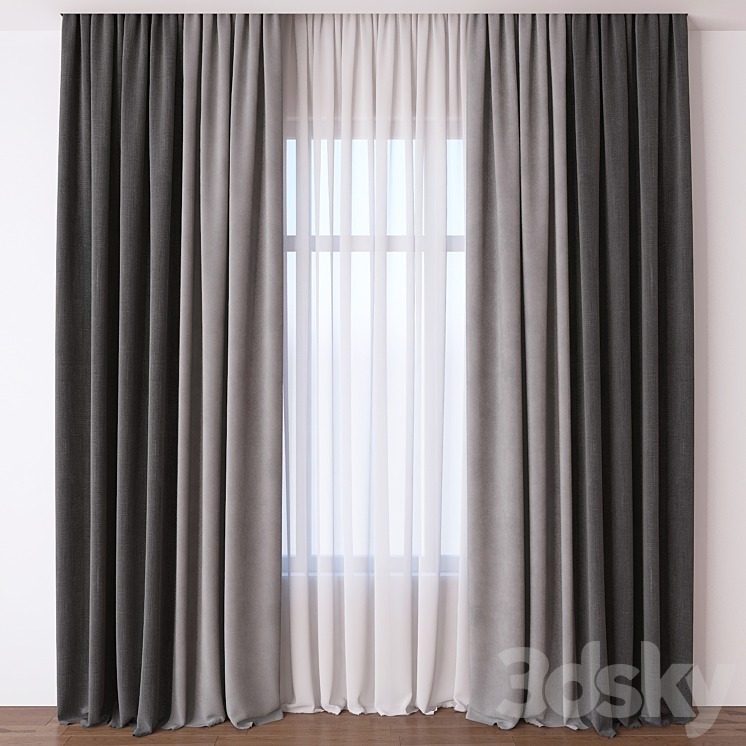 Curtain 3DS Max - thumbnail 1