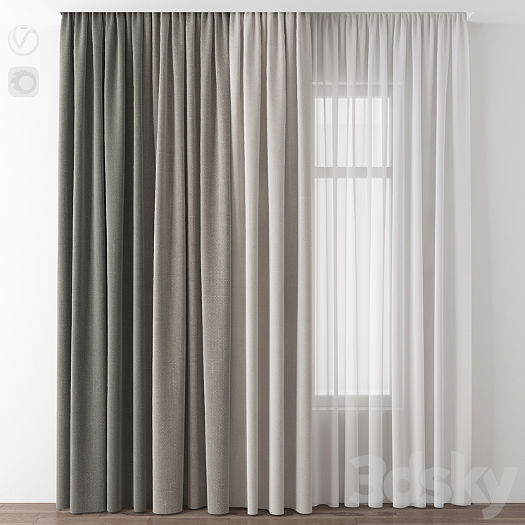 Curtain 3DS Max - thumbnail 1