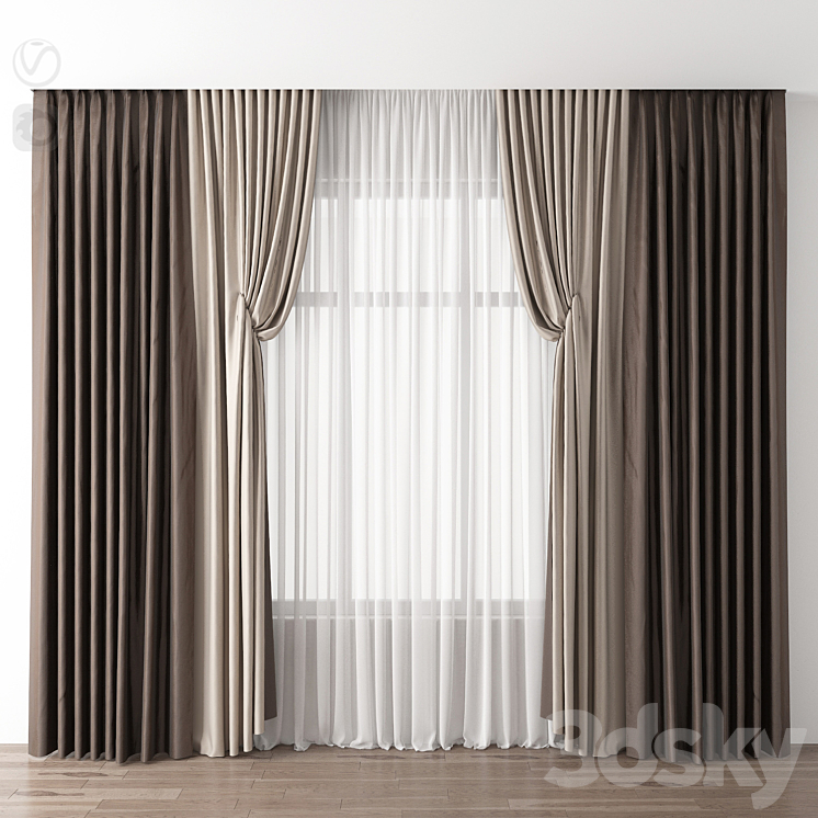 Curtain 3DS Max - thumbnail 1