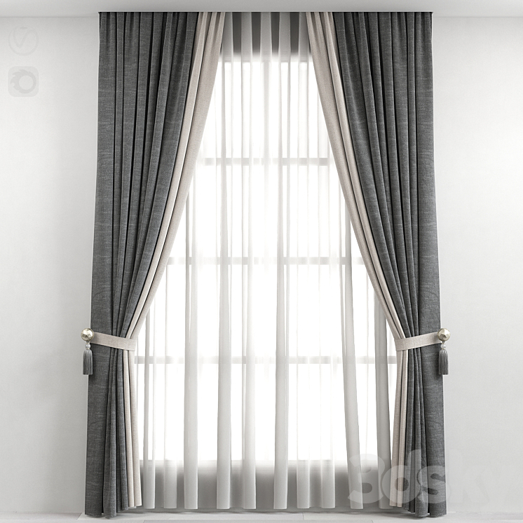 Curtain 3DS Max - thumbnail 1