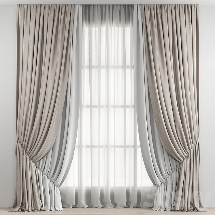 Curtain 3DS Max - thumbnail 1