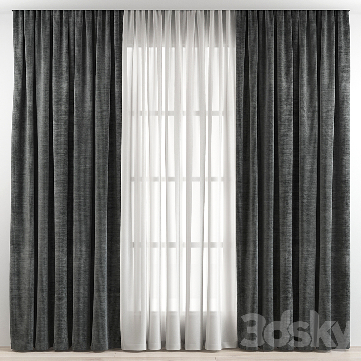 Curtain 3DS Max - thumbnail 1