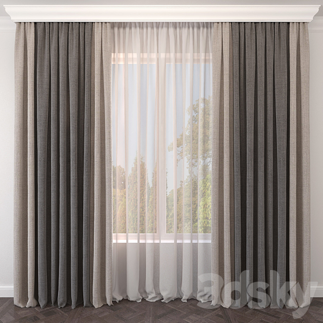 Curtain 3ds Max - thumbnail 1