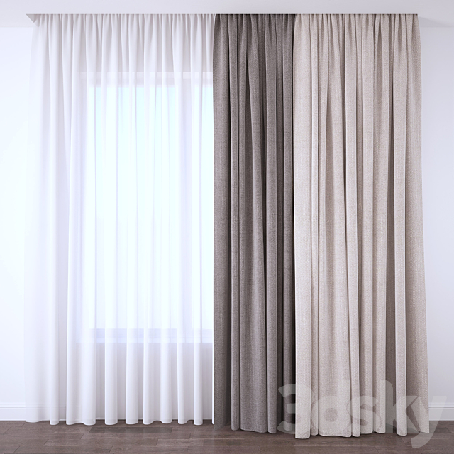 Curtain 3ds Max - thumbnail 1