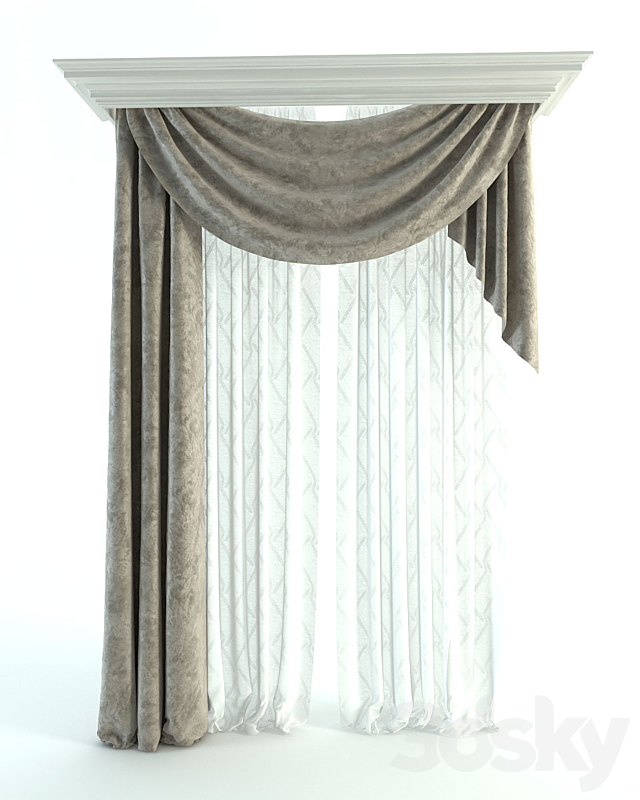 Curtain 3ds Max - thumbnail 1