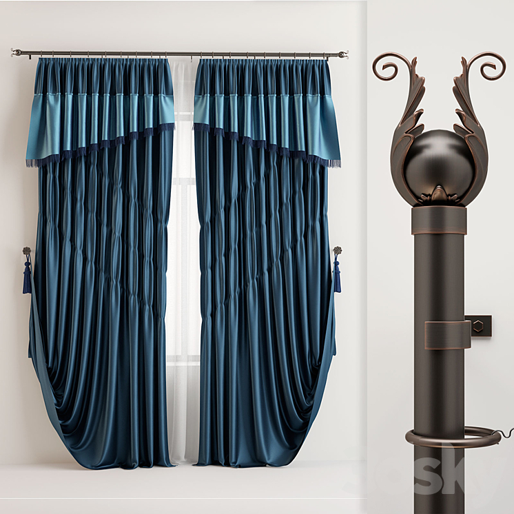 Curtain 3DS Max - thumbnail 2