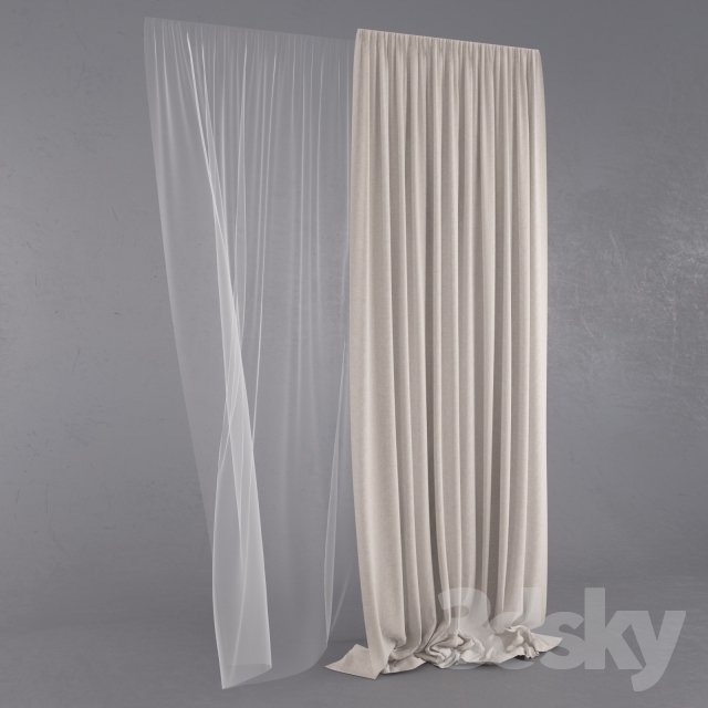 curtain 3DS Max - thumbnail 3