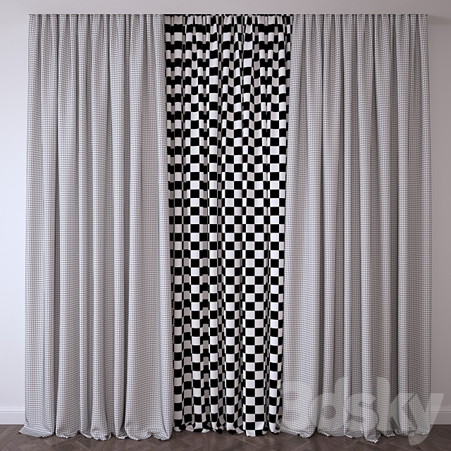 Curtain 3DS Max Model - thumbnail 2