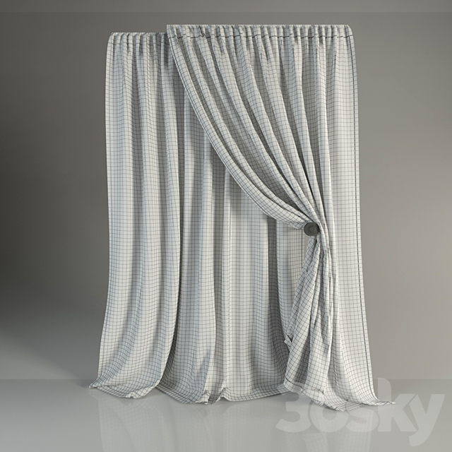 curtain 3DS Max Model - thumbnail 2