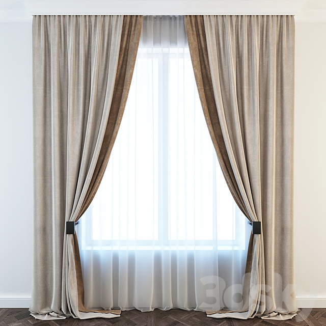 Curtain 3DS Max Model - thumbnail 1