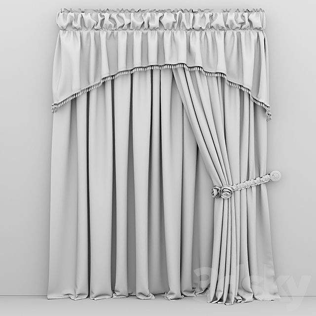 Curtain 3DS Max Model - thumbnail 3