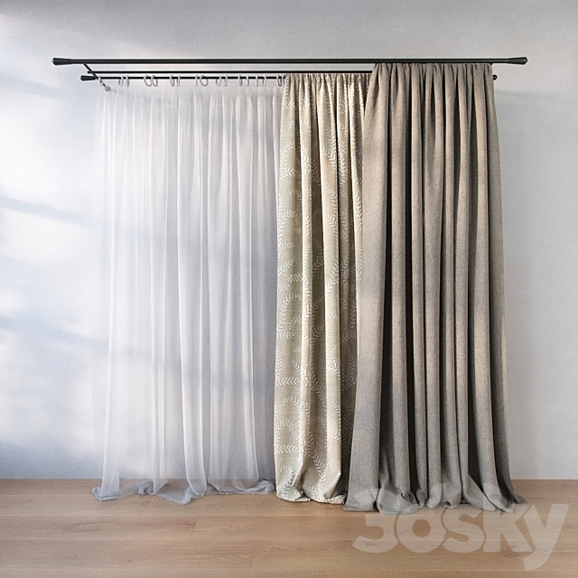 Curtain 3DSMax File - thumbnail 1