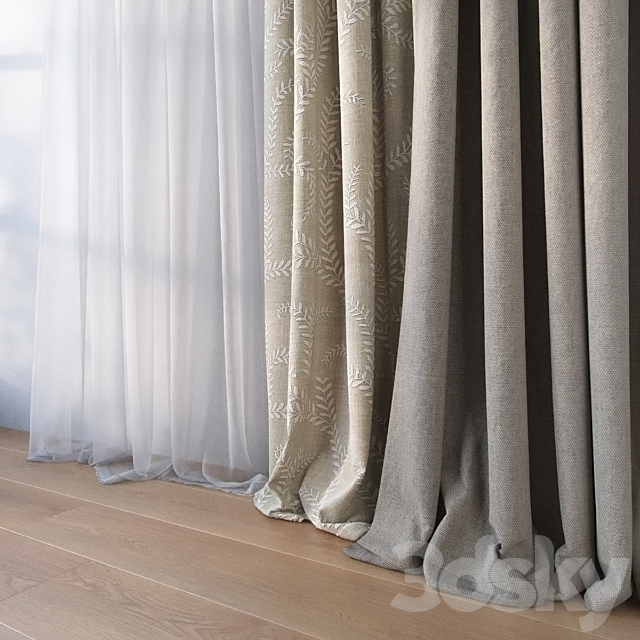 Curtain 3DSMax File - thumbnail 2