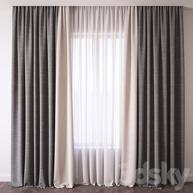 Curtain 3DSMax File - thumbnail 1